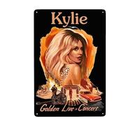 CASOWAT Kylie Singer Minogue - Cartel de metal para pared, pintura de hierro para el hogar, bar, cafetería, dormitorio, póster decorativo de 8 x 12 pulgadas