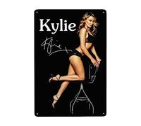 CASOWAT Kylie Singer Minogue - Cartel de metal para pared, pintura de hierro para el hogar, bar, cafetería, dormitorio, póster decorativo de 8 x 12 pulgadas
