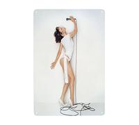 CASOWAT Póster de metal de Kylie Singer Minogue para decoración de pared, póster de metal de 8 x 12 pulgadas