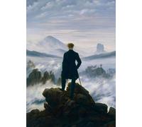 Caspar David Friedrich 'Der Wanderer über dem Nebelmeer' - Notizbuch A5 gepunktet - 100 Seiten 90g/m² - Soft Cover - FSC Papier: Bullet Journal / ... Notebook A5 dotted / punktiert / Geschenkidee