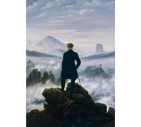 Caspar David Friedrich 'Der Wanderer über dem Nebelmeer' Notizbuch A5 kariert - 100 Seiten 90g/m² - Soft Cover - FSC Papier: Notebook Journal Tagebuch Diary A5 kariert