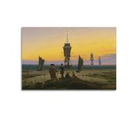Caspar David Friedrich - Póster de pintura famosa Las etapas de la vida, lienzo para pared, impresiones artísticas para colgar, idea de fotos, decoración del hogar, obras de arte de 40 x 60 cm