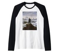 Caspar David Friedrich Wanderer Above The Sea of Fog Camiseta Manga Raglan