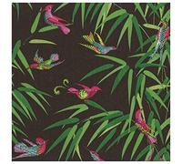 Caspari Birds in Paradise - Servilletas de papel para cena, color negro, 20 unidades por paquete