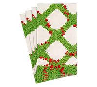Caspari Boxwood Trellis Paper Guest Towel Napkins - 15 por paquete
