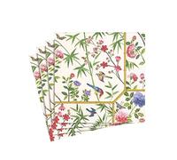 Caspari Chinese Wallpaper Cream Recevez con servilletas Tejido/Papel Crema, Tela, Crema, 12.5x12.5x0.02 cm