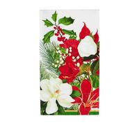 Caspari Christmas Garden Guest Towel Napkins - 15 Per pack