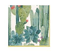 Caspari Culiko Paper Luncheon Napkins, 20 per Package Servilletas de Papel Unidades, Verde