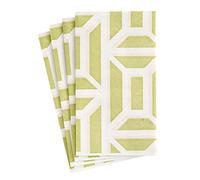 Caspari Garden Gate - Servilletas de papel de lino para invitados, 12 por paquete