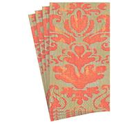 Caspari Palazzo Paper Guest Towel Napkins in Coral, 15 por paquete