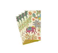 Caspari paquete de 15 servilletas Guest el jardín de Mysore, desechable, multicolor, 16.25 x 20 x 0.2 cm