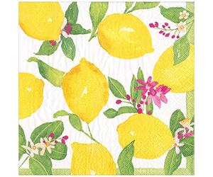 Caspari Servilletas de cena Limoncello - 20 por paquete