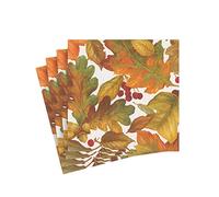 Caspari Servilletas de cóctel de papel Autumn Leaves II, 20 por paquete