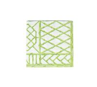 Caspari Servilletas de lino de papel verde musgo de bambú, 12 por paquete