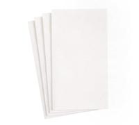 Caspari Servilletas de papel blanco perla para invitados, 12 por paquete