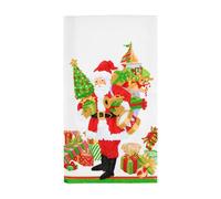 Caspari Servilletas de toalla para invitados de Mr. Claus, 15 unidades por paquete