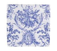 Caspari Servilletas románticas de almuerzo azul Toile - 20 por paquete