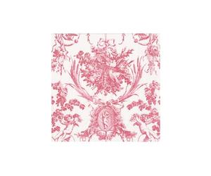 Caspari Servilletas románticas de cóctel Toile Rose, 20 por paquete
