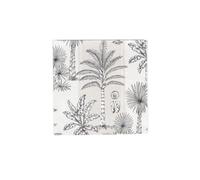 Caspari Southern Palms - Servilletas de lino y blanco, 20 por paquete