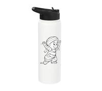 Casper Mummy Halloween Fun Stainless Steel Insulated Water Bottle