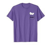Casper The Friendly Ghost Daydreaming On Your Pocket Camiseta, Hombre, Morado Jaspeado, XL