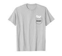 Casper The Friendly Ghost Daydreaming On Your Pocket Camiseta, Hombre, Plata, L