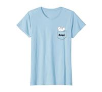 Casper The Friendly Ghost Daydreaming On Your Pocket Camiseta, Mujer, Azul Bebé, XS