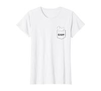 Casper The Friendly Ghost Daydreaming On Your Pocket Camiseta, Mujer, Blanco, XXL