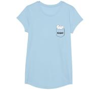 Casper The Friendly Ghost Daydreaming On Your Pocket Camiseta, Niñas, Azul Bebé, L
