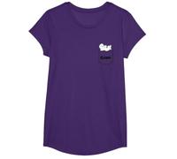 Casper The Friendly Ghost Daydreaming On Your Pocket Camiseta, Niñas, Morado, L