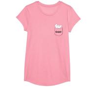 Casper The Friendly Ghost Daydreaming On Your Pocket Camiseta, Niñas, Rosado, XS