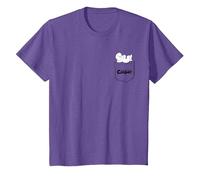 Casper The Friendly Ghost Daydreaming On Your Pocket Camiseta, Niños, Morado Jaspeado, 4 años