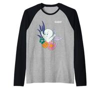 Casper The Friendly Ghost Floral Friend Camiseta Manga Raglan