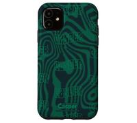 Casper The Friendly Ghost Green Psychedelic All-Over Print Carcasa para iPhone 11