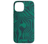 Casper The Friendly Ghost Green Psychedelic All-Over Print Carcasa para iPhone 15
