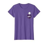 Casper The Friendly Ghost Tie Dye Pocket Hit Camiseta, Mujer, Morado Jaspeado, XXL