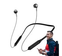 Casque sans fil tour de cou - écouteurs sport appels mains libres pratiques | Accessoire audio, casque sans fil tour de cou écouteurs sport appels mains libres pratiques stables universels polyvalents, f