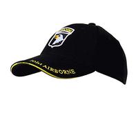 Ferromil US Army 101st Airborne Divison Gorra de béisbol Paratrooper Screaming Eagle, Negro , Talla única