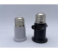 CASQUILLO ADAPTADOR eléctrico de gran tamaño BOMBILLA E27 CON 2 ENCHUFES ELECTRICO TOMA DE CORRIENTE Vaso ladrona a tornillo estándar