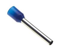 Casquillo Aislado, 18X2.5mm, Paquete De 100 - Conector De Cobre Para Crimpar Alambre, Casquillo Aislado, Conectores De Terminal De Cable, Casquillos De Nylon Azul Alemán Conectores