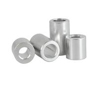Casquillo de aluminio 10 arandelas planas de aluminio M3 M4 M5 M6 M8 *2 mm a 50, espaciador junta orificio pasante buje(4mm L,M4 10pcs OD8mm)