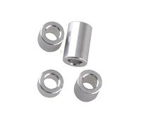 Casquillo de aluminio Junta de buje aluminio colores, arandela plana hueca redonda M3, 10 unidades, longitud 2 a 15 mm(M3x4mm Aluminum)