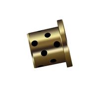 Casquillo de cobre-grafito autolubricante sin aceite de 25/30 mm - Manguito de cojinete con brida de pared delgada (1 unidad)(30x34x30x42x4mm)