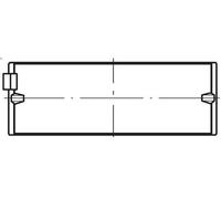 Casquillo de cojinete de cigüeñal MAHLE 209 HL 21578 025 para B6 7.146 1991-