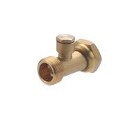 Casquillo de purga macho-hembra con tuerca loca 3/4 | Ideal para instalación después del contador de agua | Facilita el purgado del sistema | Robusto y fácil de montar | QUICK PLOMBERIE