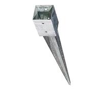 Casquillo de suelo - para postes cuadrados 91 x 91 x 750mm - Acero galvanizado de Gartenwelt Riegelsberger
