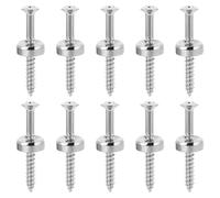 Casquillo de Unión del Mástil Guitarra con Tornillo 10 Piezas | Perno de Buje para Placa de Mástil, Repuesto para Sustituir Casquillos Viejos o Rotos, Unión Cuerpo-mástil