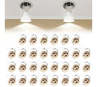 Casquillo GU10 para LED y halógenos: WIYETY 30 unidades, casquillo GU10, de cerámica con cable de silicona de calidad