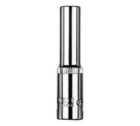 Casquillo hexagonal largo 1/4", 6 mm.