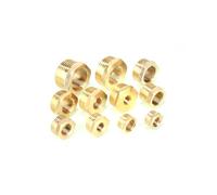 Casquillo hexagonal reductor de latón, Tamaño multi del adaptador hembra-varón de cobre amarillo casquillo reductor hex. la instalación tuberías manguera BSP